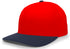 Pacific Headwear Pro-Wool Hook-And-Loop Adjustable Cap (705W), Color 'RedNavy'